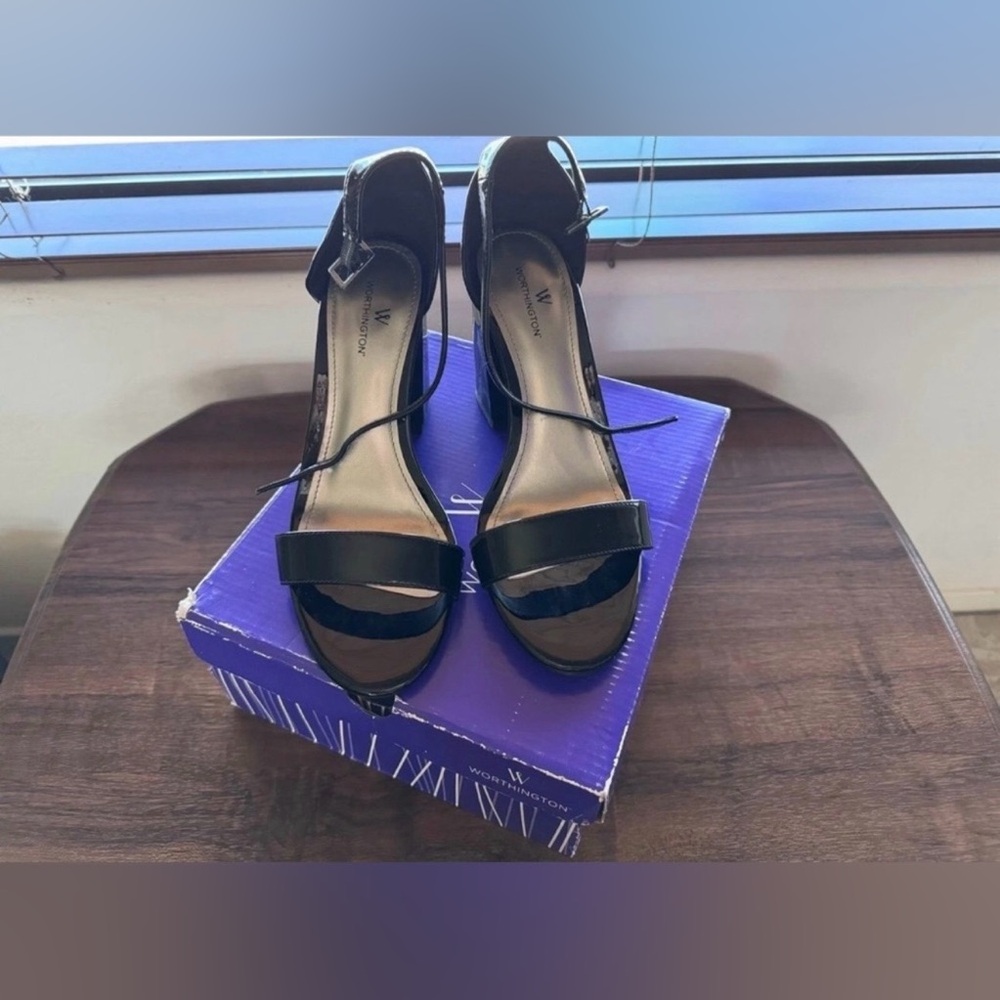Black Strappy Heels Worthington